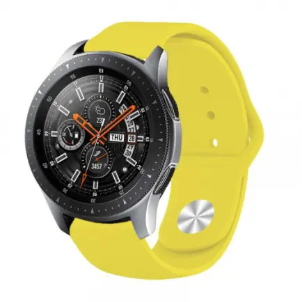 Силиконовый ремешок BeCover для Xiaomi Amazfit Bip/Bip Lite/Bip S Lite/GTR 42mm/GTS/TicWatch S2/TicWatch E Yellow (706201)