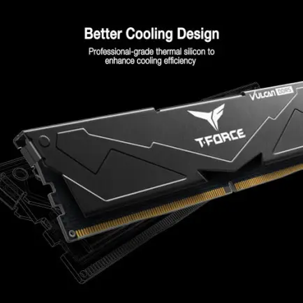 Модуль памяти DDR5 2x16GB/6000 Team T-Force Vulcan Black (FLBD532G6000HC38JDC01)