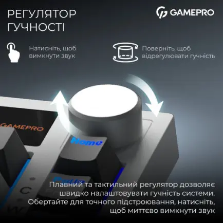 Клавиатура беспроводная GamePro Asgard Valhalla QLAB Sakura Switch White With Display (MK160-W-D-QS-PRO)
