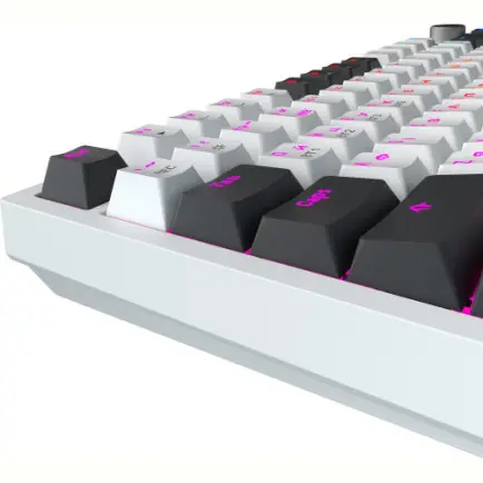 Клавиатура беспроводная GamePro Asgard Valhalla QLAB Sakura Switch White With Display (MK160-W-D-QS-PRO)