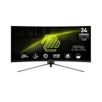 Монитор MSI 34" MAG 345CQR VA Black Curved 180Hz