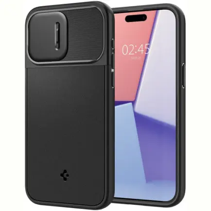Чохол-накладка Spigen Optik Armor MagFit для Apple iPhone 15 Pro Max Black (ACS06599)