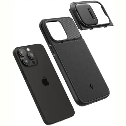 Чохол-накладка Spigen Optik Armor MagFit для Apple iPhone 15 Pro Max Black (ACS06599)