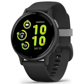 Смарт-часы Garmin Vivoactive 5 Slate Aluminum Bezel with Black Case and Silicone Band (010-02862-5A)