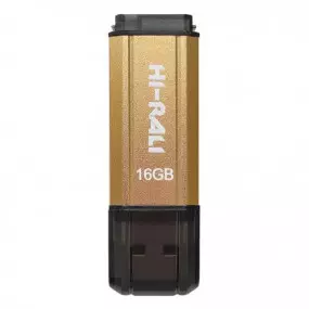 Флеш-накопитель USB 16GB Hi-Rali Stark Series Gold (HI-16GBSTGD)