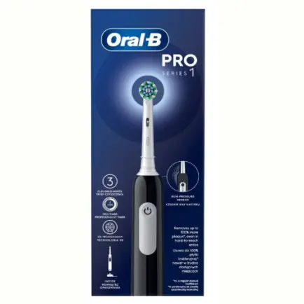Зубная электрощетка Braun Oral-B Pro1 D305.513.3X CrossAction Black