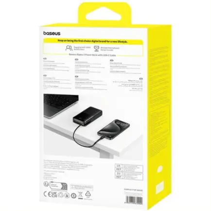 Универсальная мобильная батарея Baseus Bipow 2 Digital Display 20000mAh 20W Black (P10077101113-01)