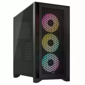 Корпус Corsair iCUE 4000D RGB AirFlow Tempered Glass Black (CC-9011240-WW)