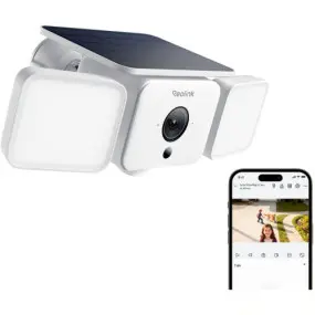 IP-камера Reolink Floodlight Series F310B АКБ 4МП 2.3mm Wi-Fi с солнечной панелью