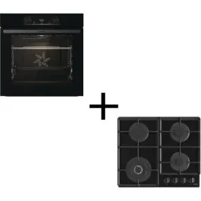 Вбудований комплект Варильна поверхня Gorenje GTW641EB + Духова шафа Gorenje BO6735E05B