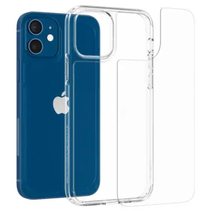 Чехол-накладка Spigen Quartz Hybrid для Apple iPhone 12 Mini Crystal Clear (ACS01748)