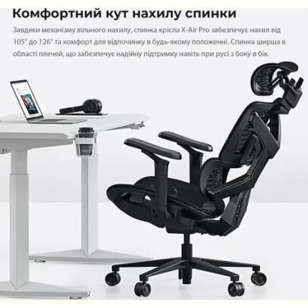 Крісло для геймерів Anda Seat X-Air Pro Size XL Mesh Space Black (AD-WY-01-BBB-B01)