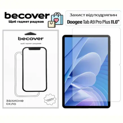 Защитное стекло BeCover для Doogee Tab A9 Pro Plus 11.0" (713712)