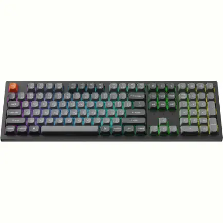 Клавіатура бездротова Keychron K10 Max Keychron Super Banana Switch Black RGB (K10M-H4-UA)