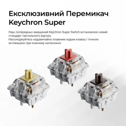 Клавіатура бездротова Keychron K10 Max Keychron Super Banana Switch Black RGB (K10M-H4-UA)