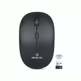 Мышь беспроводная REAL-EL RM-301 Wireless Black USB