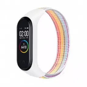 Ремінець BeCover Nylon Style для Xiaomi Mi Smart Band 5/Mi Smart Band 6 Rainbow (705430)