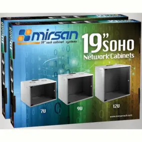 Шкаф настенный Mirsan Soho 19" 12U 535x300, RAL 7035 (MR.SOH12U40DE.02)