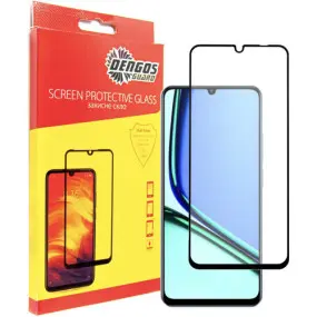 Защитное стекло Dengos для Realme Note 60 Black Full Glue (TGFG-400)