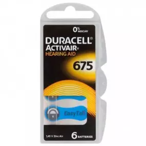 Батарейка Duracell Activair 675 BL 6 шт (для слуховых аппаратов)