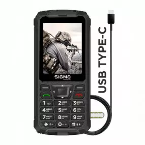 Мобильный телефон Sigma mobile X-treme PR68 Type-C Dual Sim Black (4827798122419)