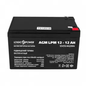 Акумуляторна батарея LogicPower LPM 12V 12AH (LPM 12 - 12 AH)