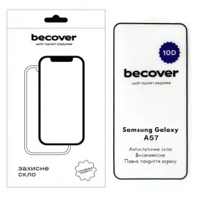 Захисне скло BeCover для Samsung Galaxy А57 SM-A576 10D Black (714919)