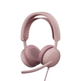 Гарнитура Logitech Zone Wired 2 USB Rose (981-001620)