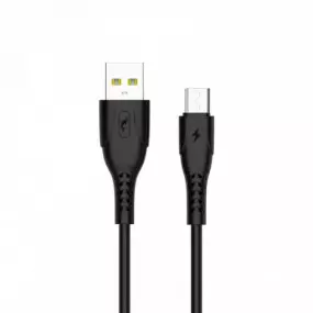 Кабель SkyDolphin S08V USB - microUSB 1м, Black (USB-000565)