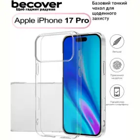Чохол-накладка BeCover для Apple iPhone 17 Pro Transparancy (713761)