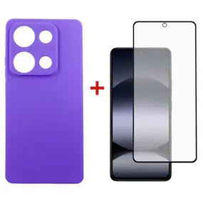 Чeхол-накладка Dengos для Xiaomi Redmi Note 14S Violet Full Glue (DG-KM-146)