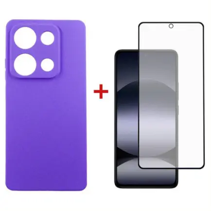 Чeхол-накладка Dengos для Xiaomi Redmi Note 14S Violet Full Glue (DG-KM-146)