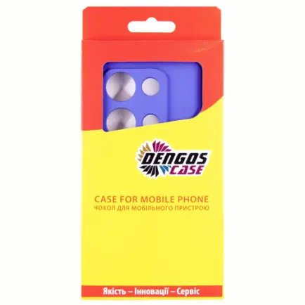 Чeхол-накладка Dengos для Xiaomi Redmi Note 14S Violet Full Glue (DG-KM-146)