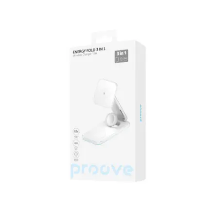 Беспроводное зарядное устройство Proove Energy Fold 3in1 15W White (WSEF15010002)