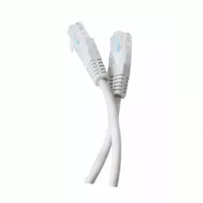 Патч-корд литой Tecro UTP-RJ45-1500, RJ45, Cat.5e, 15m, серый