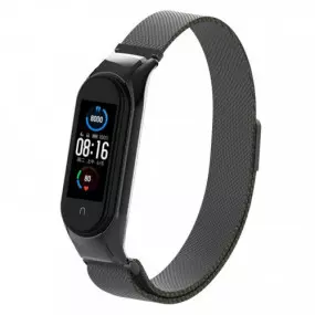 Ремінець Armorstandart Milanese Magnetic Band 503 для Xiaomi Mi Band 5/Mi Band 6 Black (ARM57181)