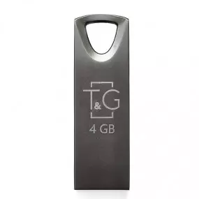 Флеш-накопичувач USB 4GB T&G 117 Metal Series Black (TG117BK-4G)