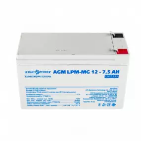 Акумуляторна батарея LogicPower 12V 7.5AH (LPM-MG 12 - 7.5 AH)