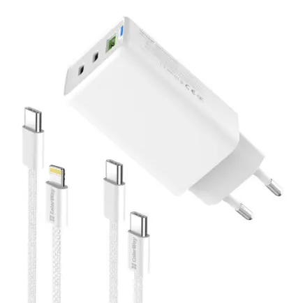Сетевое зарядное устройство ColorWay GaN Mini 65W PD Port PPS USB (USB-2C1A)