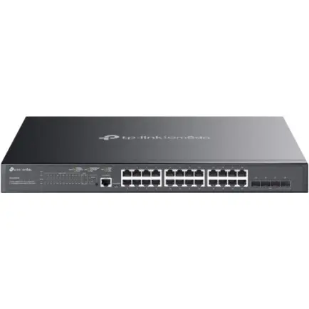 Коммутатор TP-Link Omada SG3428XMP (24xGE PoE+, 4xSFP+ 10G, Omada, L2+, max PoE 384W)