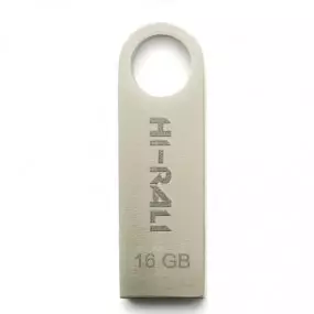Флеш-накопитель USB 16GB Hi-Rali Shuttle Series Silver (HI-16GBSHSL)