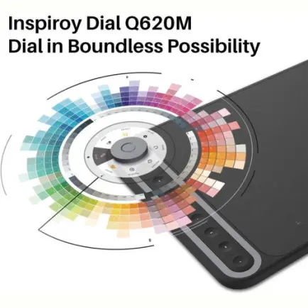 Графический планшет Huion Inspiroy Dial Q620M + перчатка