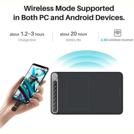 Графический планшет Huion Inspiroy Dial Q620M + перчатка