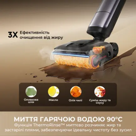Аккумуляторный моющий пылесос Dreame H16 Pro Steam (HHR48F)