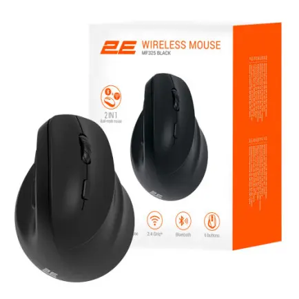 Мышь беспроводная 2E MF325 Black (2E-MF325WBK)