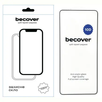 Захисне скло BeCover для ZTE Blade A35/A55 Black 10D (712730)