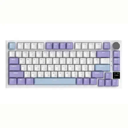 Клавіатура бездротова Ajazz AK820 Pro Flying Fish Switch Purple RGB With Screen (AK820PRO-FF-PWB)