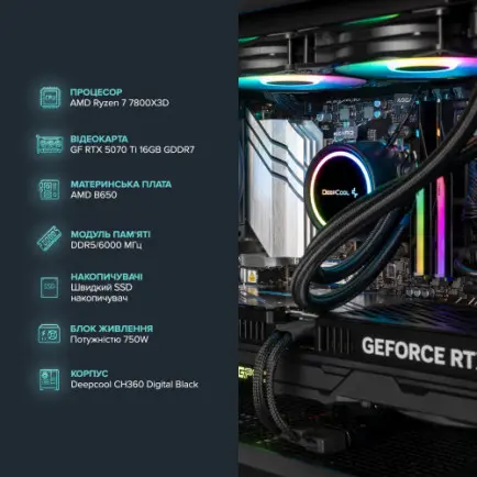 Персональний комп`ютер ASGARD (A78X3D.32.S10.57T.5551)