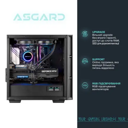 Персональний комп`ютер ASGARD (A78X3D.32.S10.57T.5551)