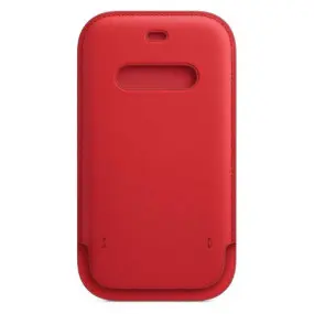 Чехол-карман Apple Leather Sleeve with MagSafe для Apple iPhone 12 Mini Red (MHMR3)
